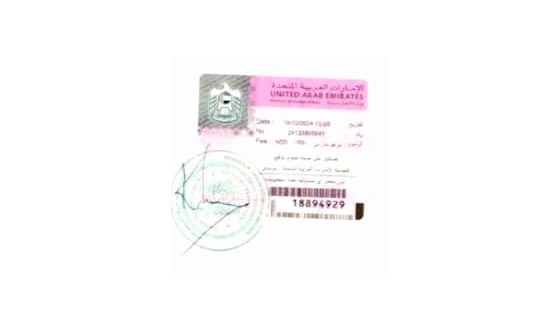 UAE visa documentation